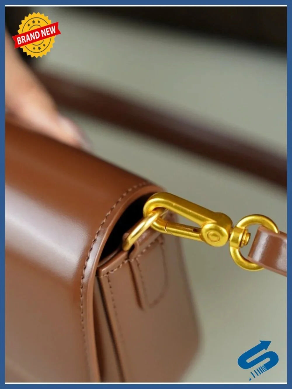 Genuine Leather Hobo Evening Bag Underarm Shoulder Bag Lightweight